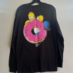 The Simpsons Homer Donut Long Sleeve Tee